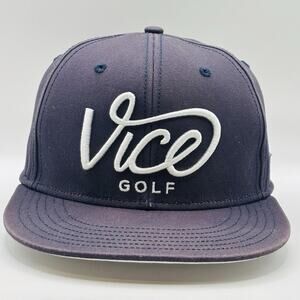 Vice Golf Hat Embrace Your Vice Snap Back Adjustable Cap Blue Mens